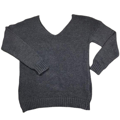 Dames Grand pull en tricot avec épaule dénudée et coupe décontractée Chic und Stil