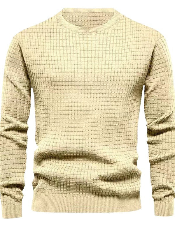 Pull en tricot pour hommes au design structuré Chic und Stil