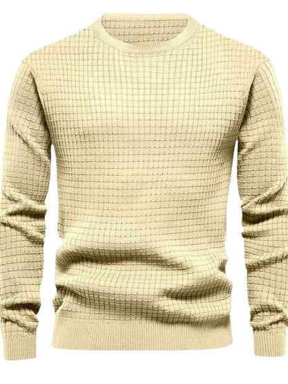 Pull en tricot pour hommes au design structuré Chic und Stil