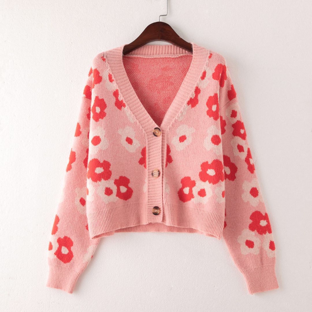 Cardigan pour femmes avec design floral Chic und Stil
