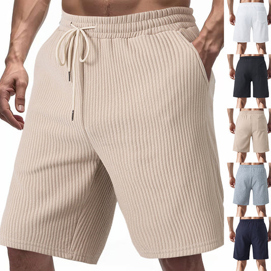 Shorts décontractés pour hommes avec taille élastique et poches latérales pratiques Chic und Stil