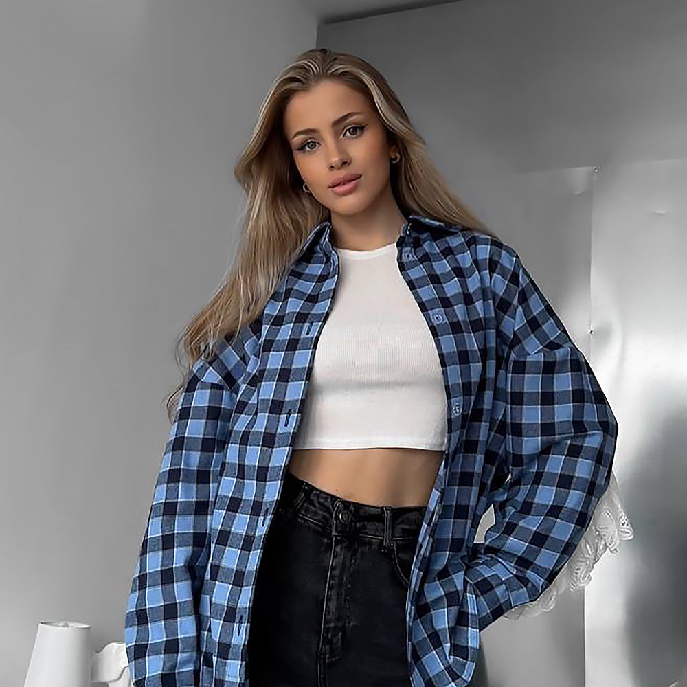 Chemise carotte pour femmes avec des détails en dentelle romantiques Chic und Stil