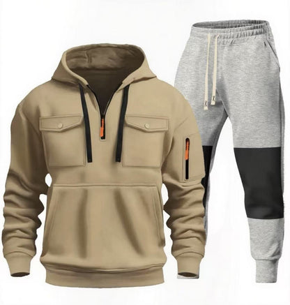 Chic and Style functional sweatshirt and jogger pants set for men
