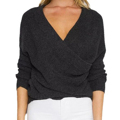 Dame Pull-over oversized à enroulement avec épaule dénudée Chic und Stil