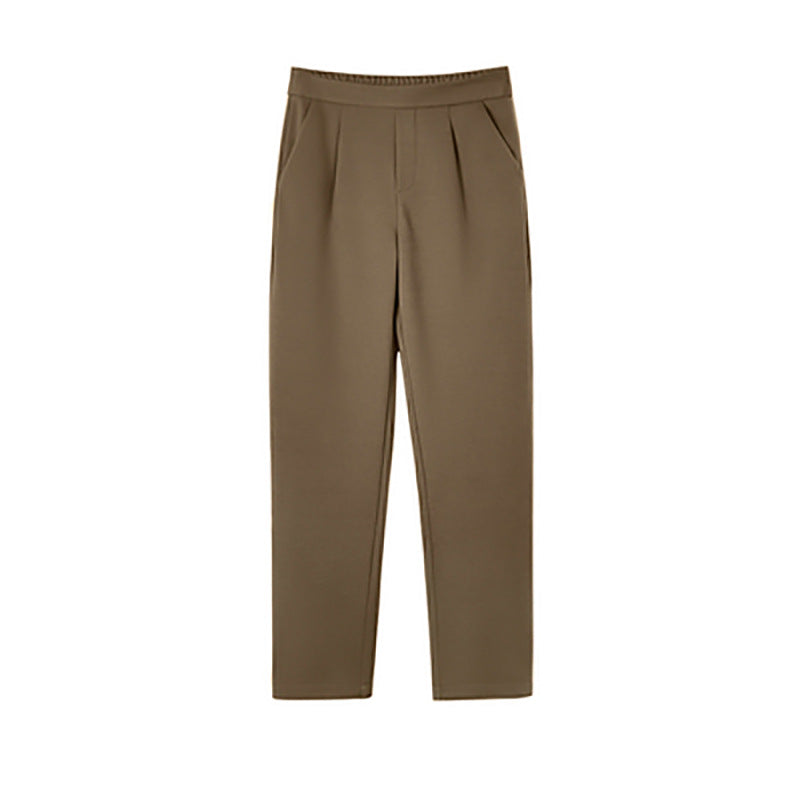 Pantalons taille haute plissés pour femmes Chic und Stil