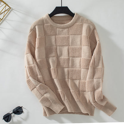 Pull en tricot à motifs pour femmes avec design panoramique et texture douillette Chic und Stil