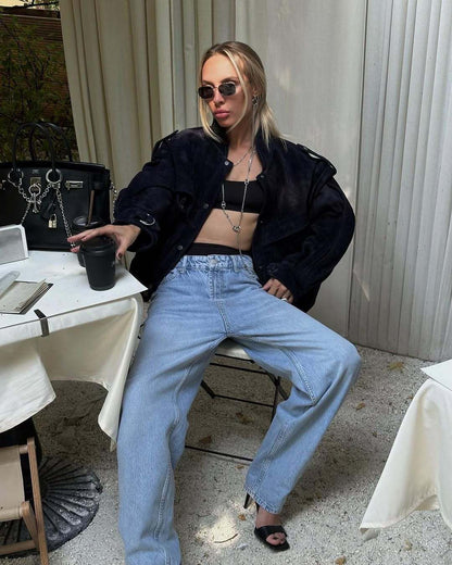 Women Oversized Velvet Jacket Chic and Style