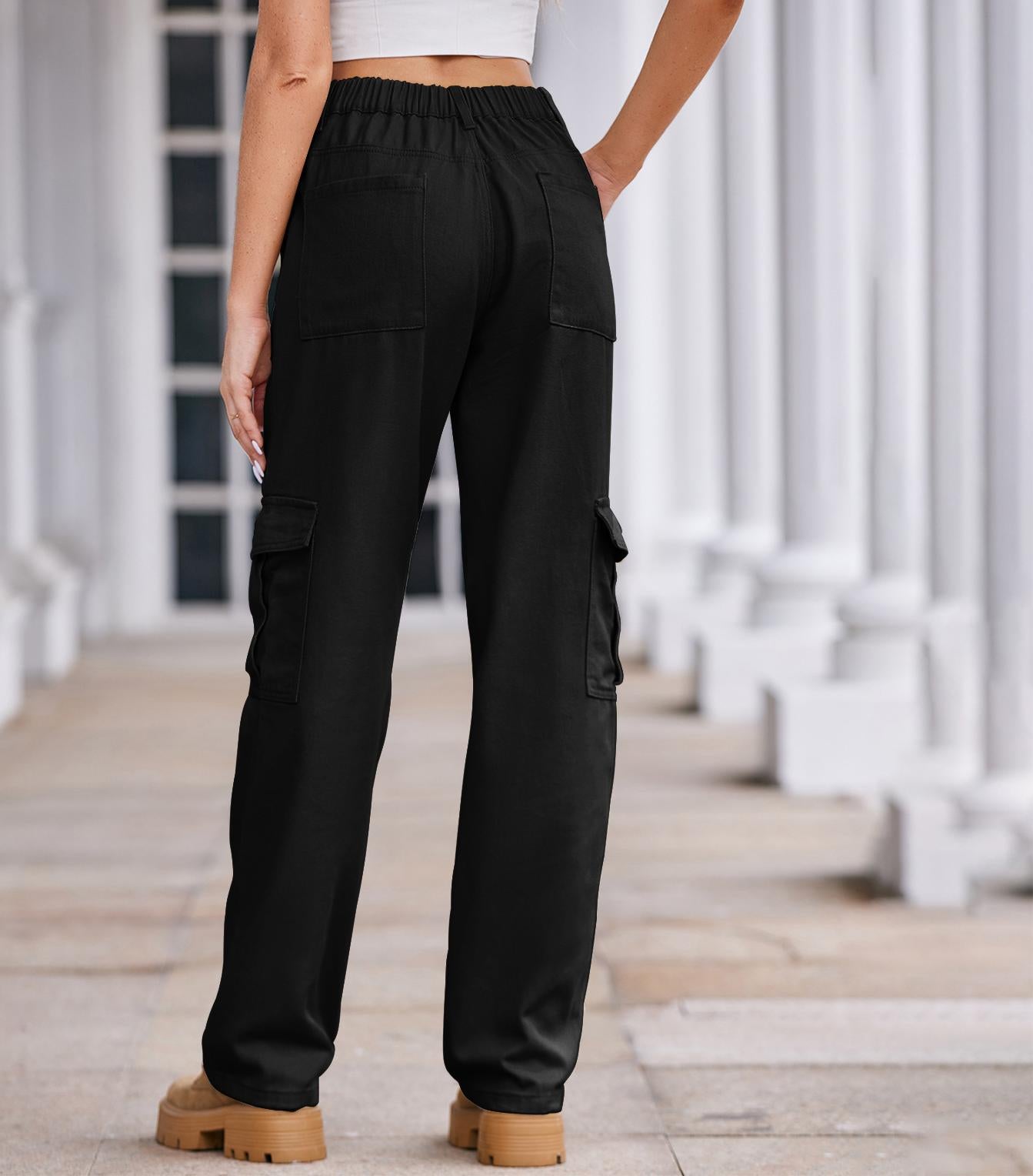 Chic and Stylish High Waisted Women's Cargo Pants