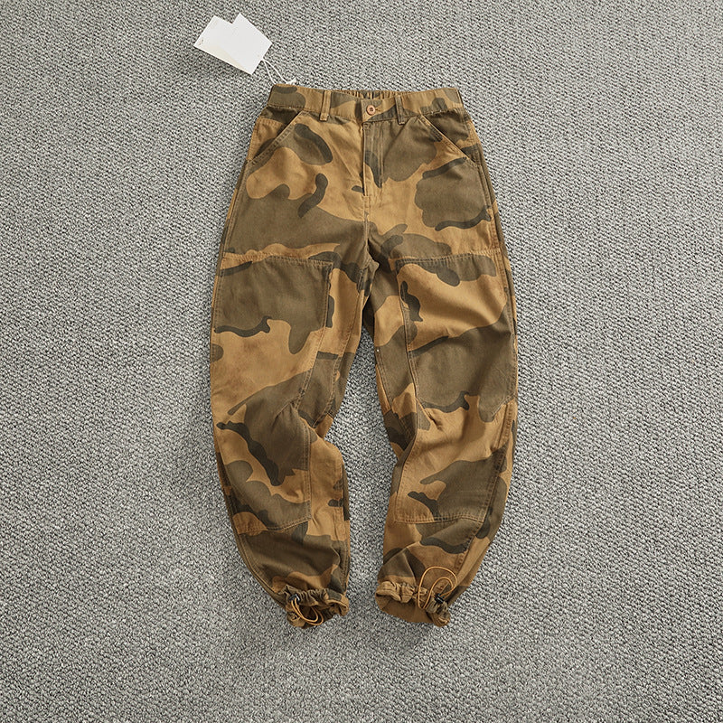 Men's cargo pants with stylish camouflage design featuring an elastic waistband and practical pockets Chic and Style