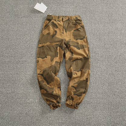 Men's cargo pants with stylish camouflage design featuring an elastic waistband and practical pockets Chic and Style
