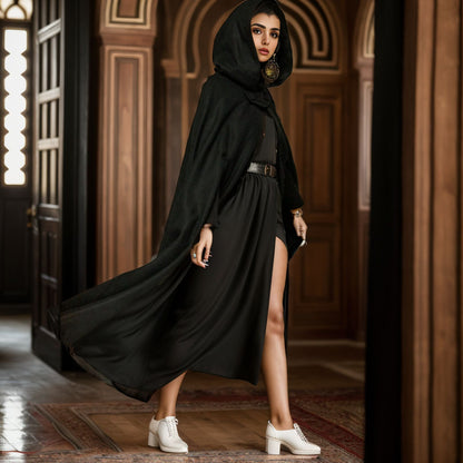 Dame manteau à capuche avec coupe élégante Chic und Stil