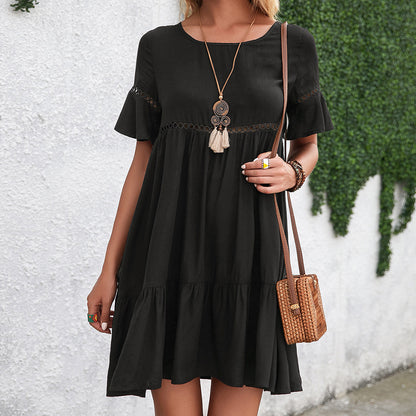 Robe d'été décontractée pour femmes avec détails en volants Chic und Stil