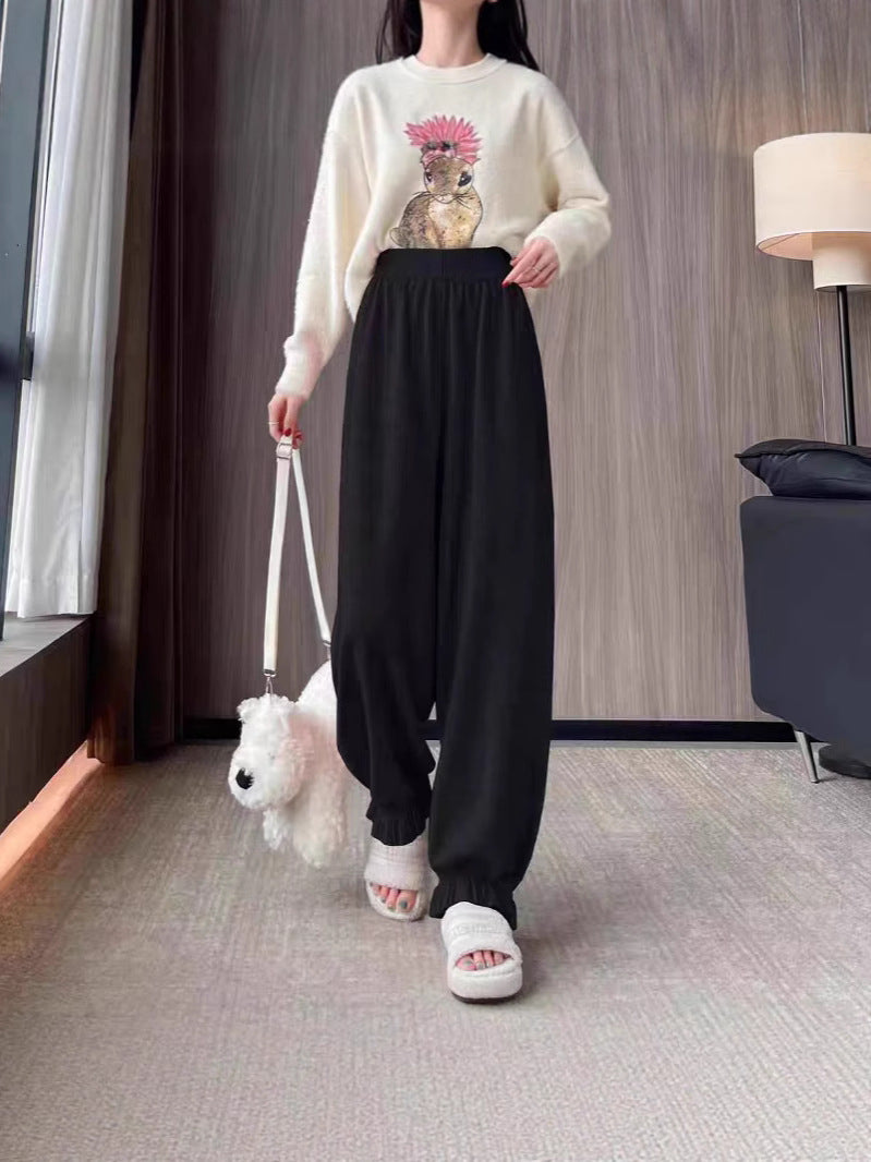Comfortable palazzo pants for women in shiny material Chic and Style