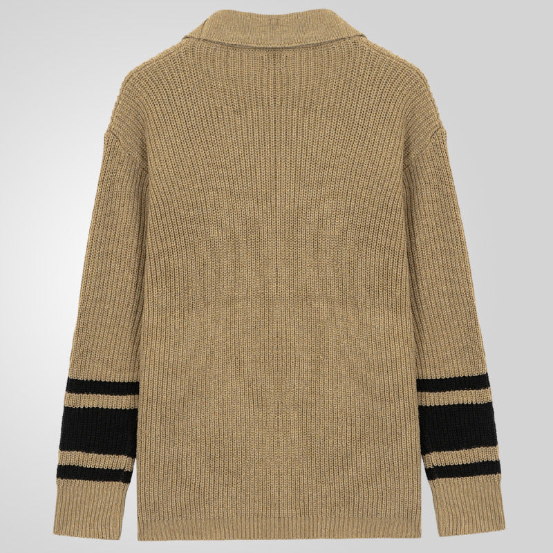 Cardigan en maille épaisse pour hommes avec des détails modernes et des poches pratiques Chic und Stil