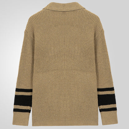 Cardigan en maille épaisse pour hommes avec des détails modernes et des poches pratiques Chic und Stil
