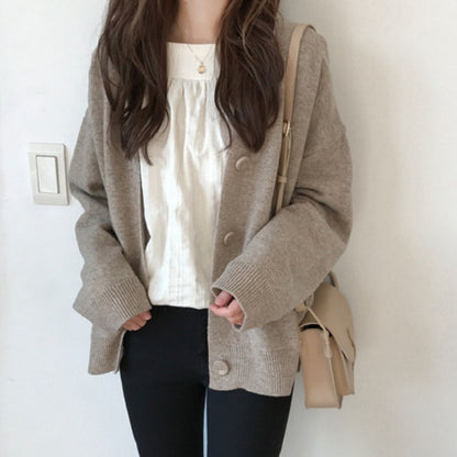 Cardigan à motifs pour femmes avec détails de boutons Chic und Stil