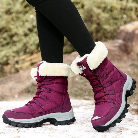 Bottes d'hiver pour femmes avec semelle antidérapante et doublure isolante Chic und Stil
