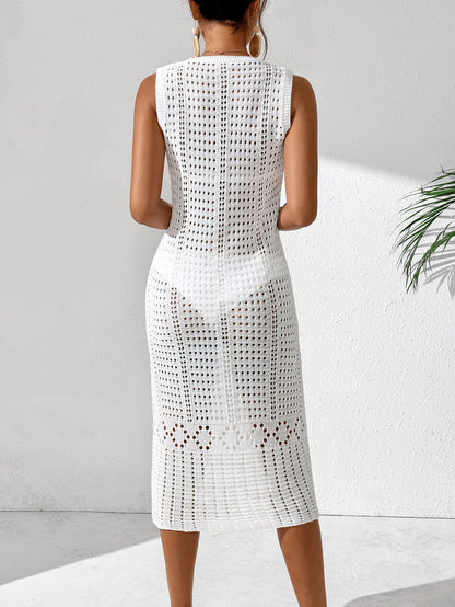 Robe midi élégante en crochet pour femmes Chic und Stil