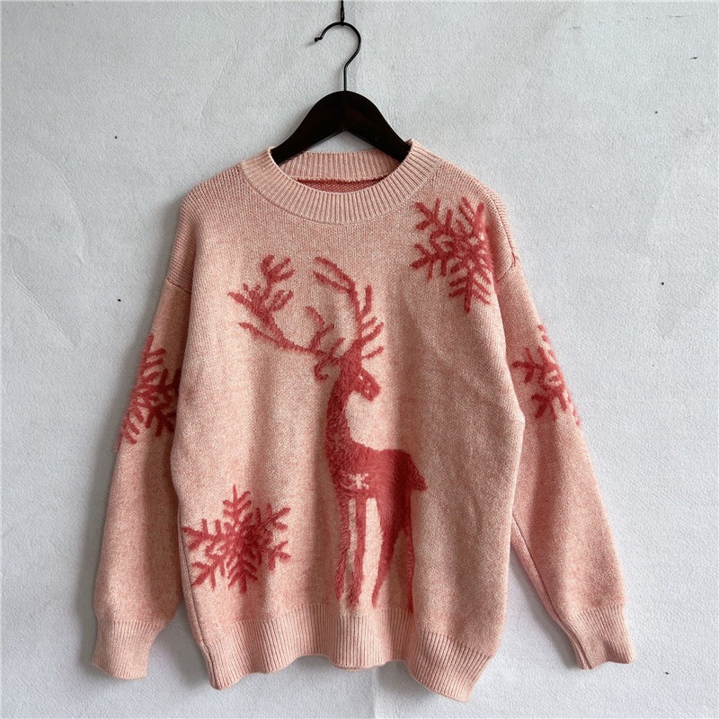 Pull de Noël pour femmes avec un design de renne festif et une qualité de tricot haut de gamme Chic und Stil