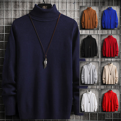 Men's Elegant High-Quality Knit Turtleneck Pullover Chic and Style