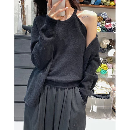 Cardigan en laine chaud pour femmes avec une coupe moderne et des manches décontractées Chic und Stil