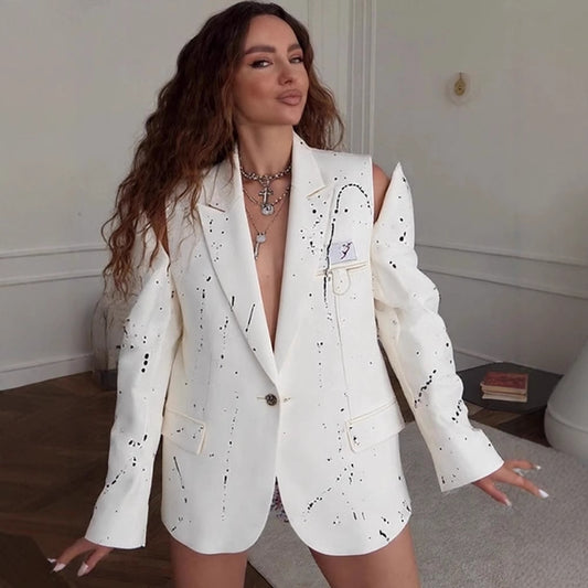 Blazers grandes tailles pour femmes avec des éléments de design créatifs Chic und Stil