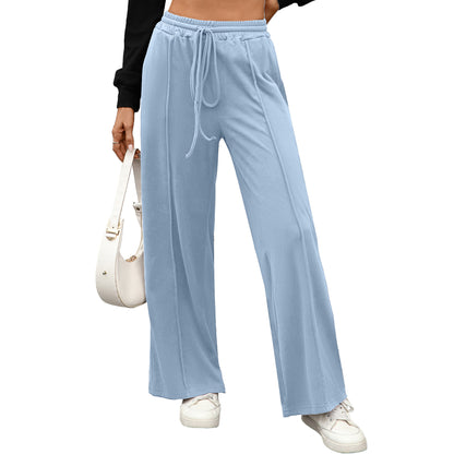 Pleated casual pants for women in high-quality material with elastic waist Chic and Style