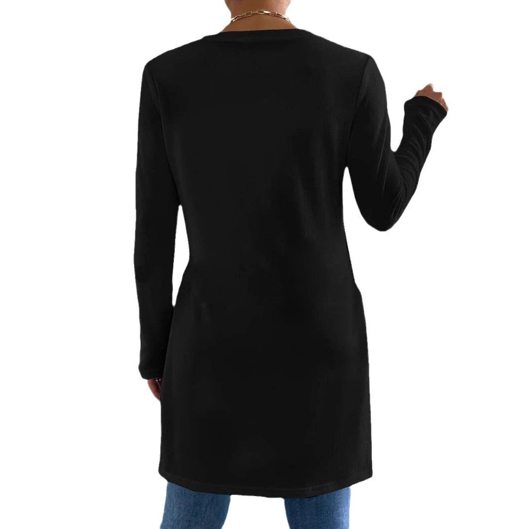 Chemise longue oversized pour femme avec fentes latérales Chic und Stil