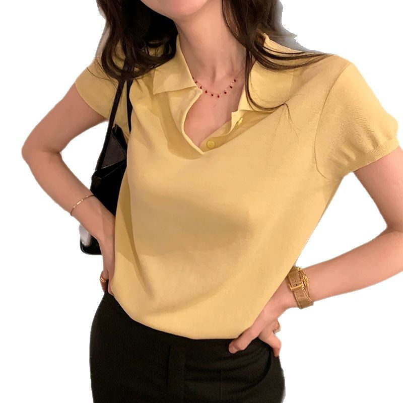 Women's Short-Sleeve Polo Shirt Chic und Stil
