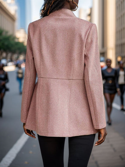 Blazer élégant pour femmes avec structure alvéolée et coupe cintrée Chic und Stil
