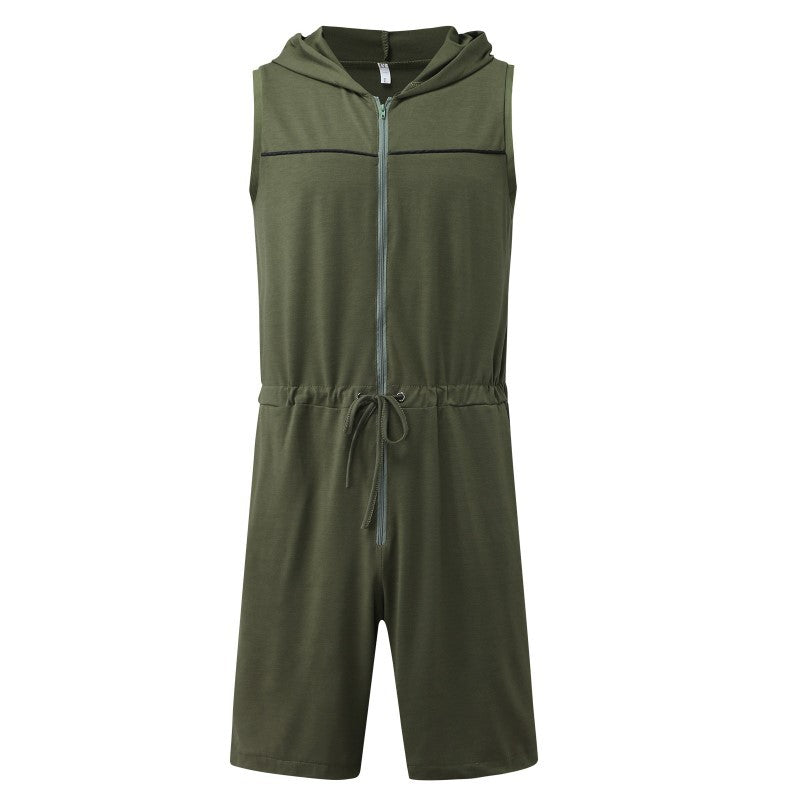 Costume sans manches pour homme avec capuche et cordon de serrage pratique Chic und Stil