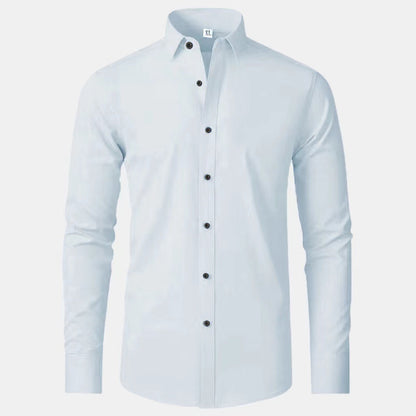 Chemise pour hommes à manches longues avec une coupe élégante et des détails de boutons raffinés Chic und Stil