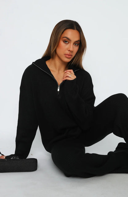 Pull femme Relaxed-Fit avec col élevé Chic und Stil