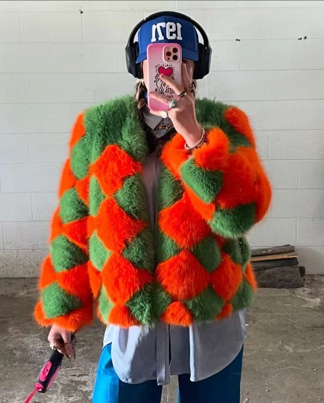 Ladies Soft Faux Fur Jacket Chic and Style