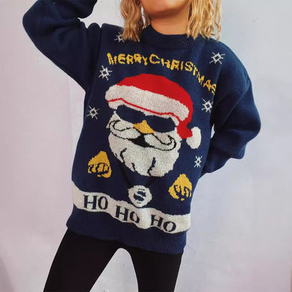 Pull femme de Noël avec motif festif de Santa et coupe décontractée Chic und Stil