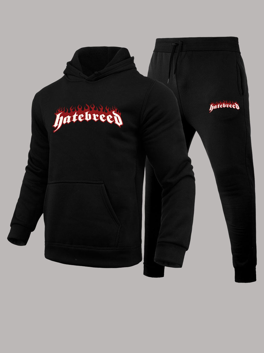 Women's hoodie and jogger pants set with a catchy logo and a comfortable fit Chic and Style