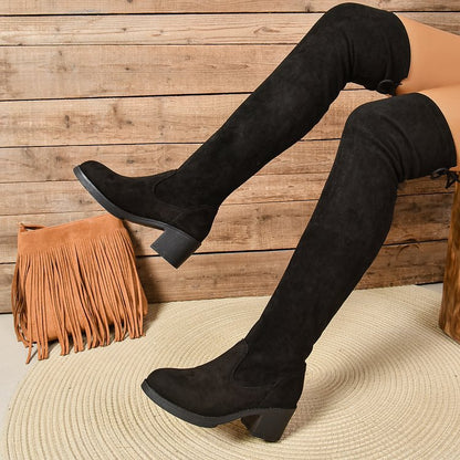 Bottes pour femmes avec un effet froncé décontracté Chic und Stil