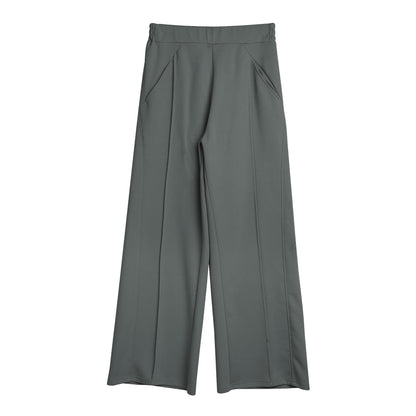 Dame Culotte Taille Haute avec ceinture élastique et poches latérales pratiques Chic und Stil