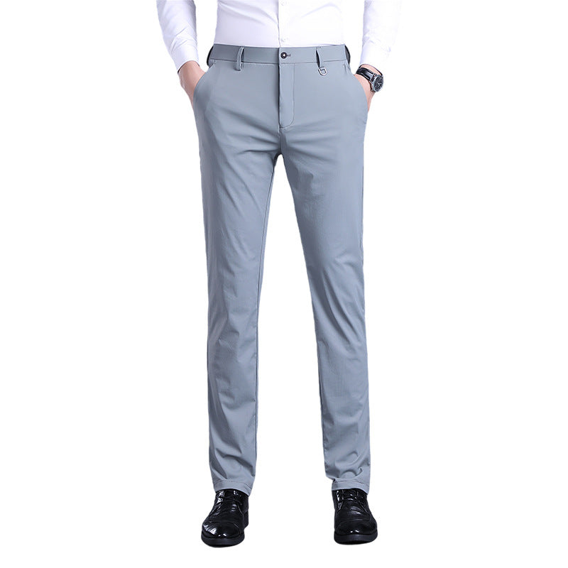 Elegant men's office pants with breathable material and slim fit Chic and Style
