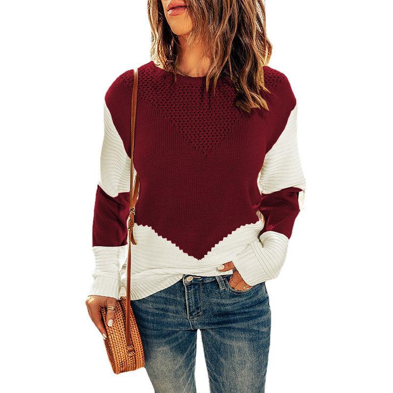 Pull femme avec des motifs géométriques Chic und Stil