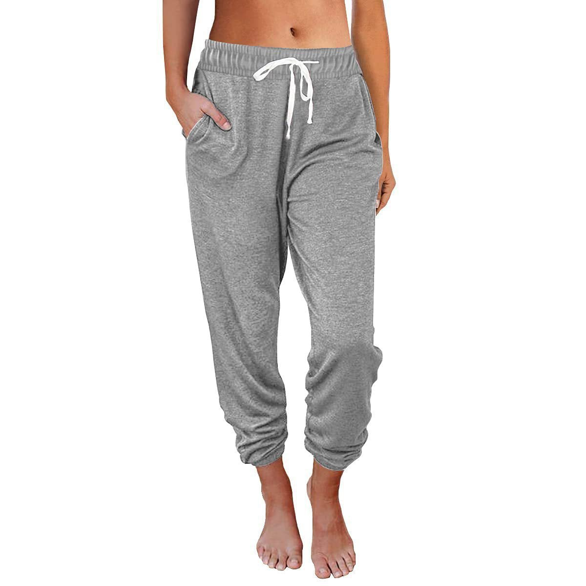 Women Comfortable and Casual Jogging Pants with Elastic Waist and Side Pockets Chic and Style