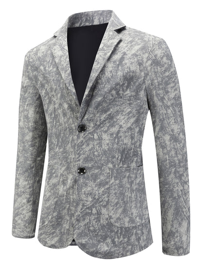 Blazer décontracté pour hommes structuré avec un design moderne et deux poches Chic und Stil