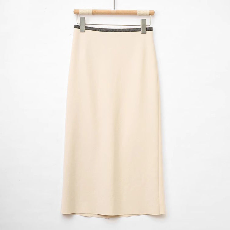 Jupe maxi élégante pour femme avec ceinture texturée Chic und Stil