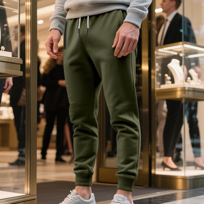 Pantalon de jogging de loisirs pour hommes avec taille élastique et matériau régulateur d'humidité Chic und Stil
