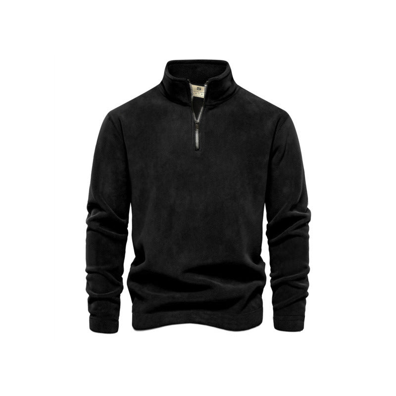 Pull en polaire pour hommes avec col montant Chic und Stil