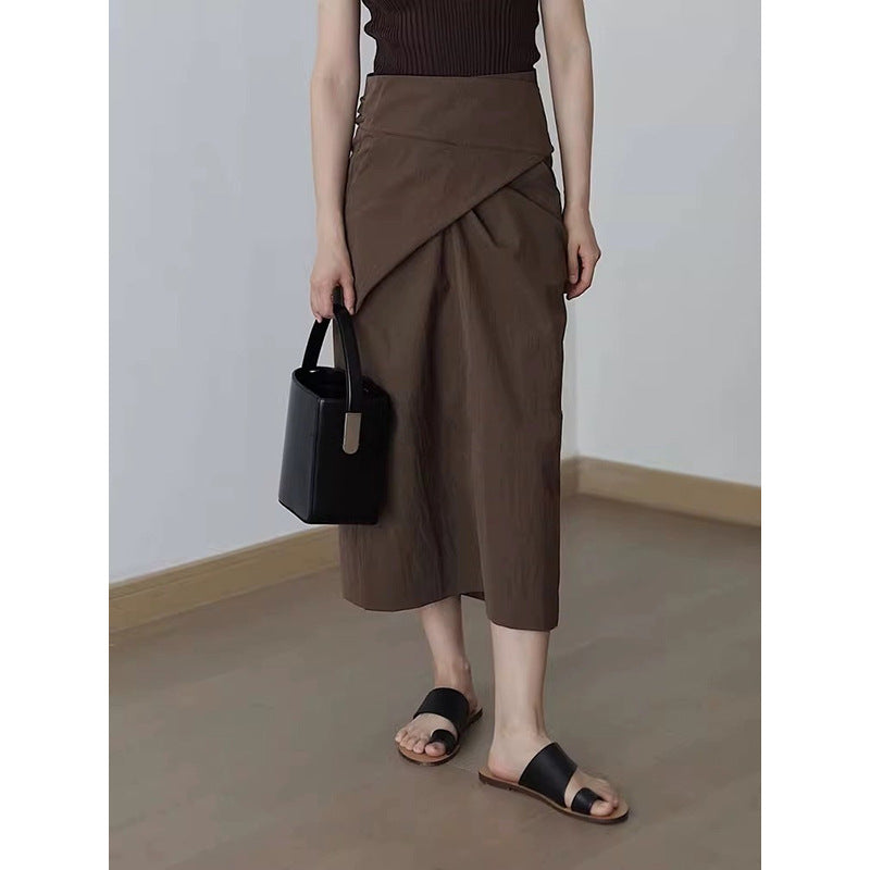 Jupe enroulée taille haute pour femmes Chic und Stil