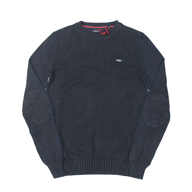 Pull-over en tricot fin pour hommes avec un col rond raffiné et une ceinture élastique Chic und Stil