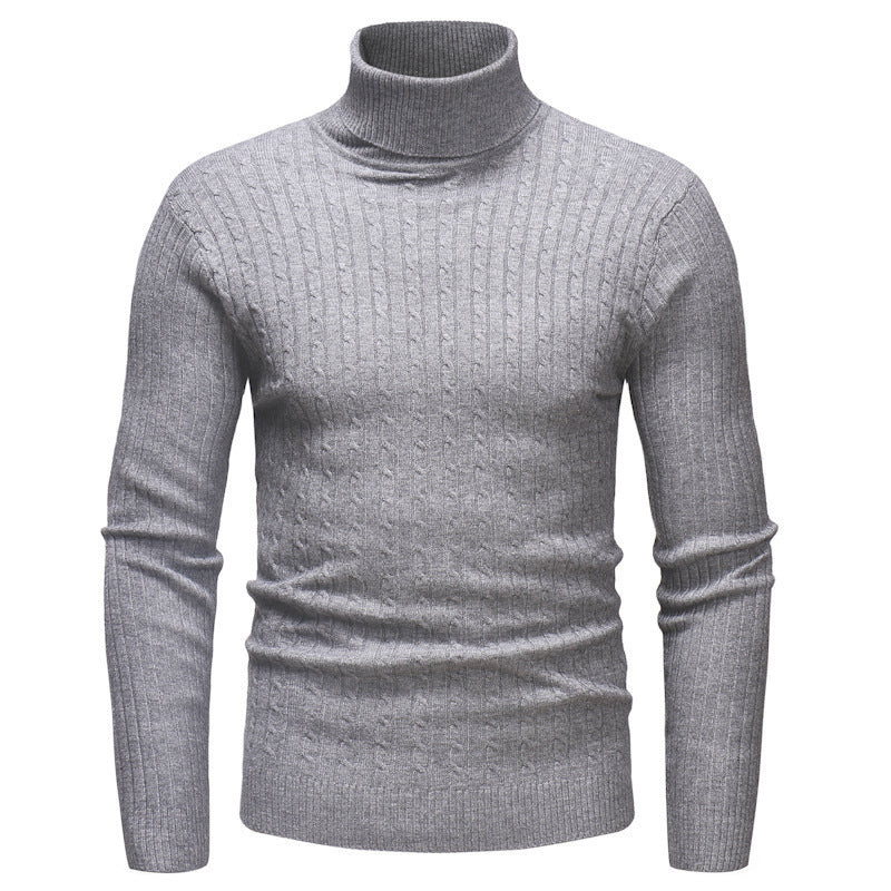 Pull-over à col roulé élégant pour hommes en fine maille Chic und Stil