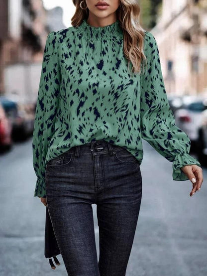 Blouse femme avec élégante fronce et motif stylé Chic und Stil