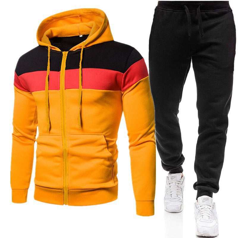 Survêtement sportif pour hommes avec poches zippées pratiques et matériau de haute qualité Chic und Stil.